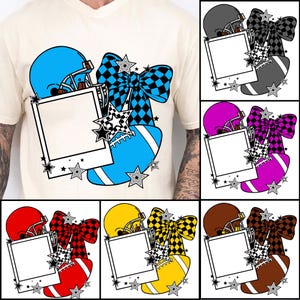 Custom Image Team Png Bundle, Colorful Game Day Png, Disty Floral Pennant Flag Png, Preppy School Spirits Png, Checkered Star Football Png