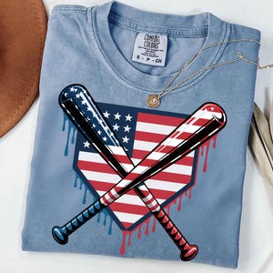Baseball Home Plate Drip png, Baseball Ice Cream Drip png, Red White and Blue Drip, 4th July Drip, Usa Baseball Png, Baseball America Flag