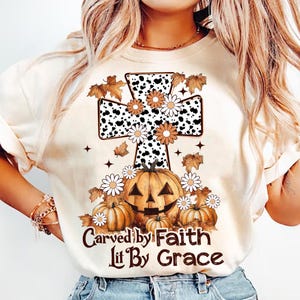 Carved by Faith Lit by Grace Png, Christian Cross Dalmatian Dots Png, Fall Jesus Png, Fall Christian Png, Bible Verse Png, Autumn Png