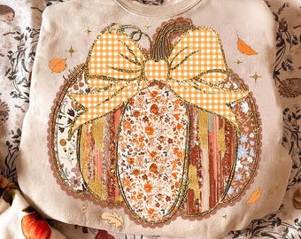 Preppy Floral Fall Pumpkin Brushstroke png, Coquette Pumpkin Lace png, Ditsy Floral Fall png, Autumn png, Fall png, Pumpkin Spice Png, Plaid