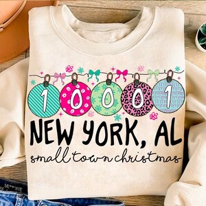 Custom Small Town Christmas Zip Code Png, Personalized Your Christmas City Name Png, Merry Christmas Png, Christmas Gift For Her Png