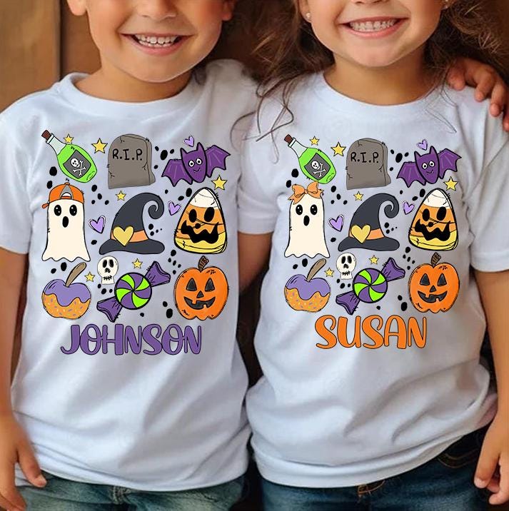 Personalized Boo Ghost Halloween Pumpkin Png, Halloween Kids Name Png, Coquette Bow, Ballcap, Girl Boy Halloween Png, Spooky Season Png