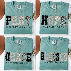 Bible Verse Bundle Png, Grace Joy Pray Believe Design, Checkered Jesus Png, Jesus Christian Sublimation, Bible Verse Design, Leopard