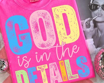 Preppy God zit in de details png, religieuze png, trendy png, neon smiley png, noodlijdende png, preppy christelijke png, handgeletterde png