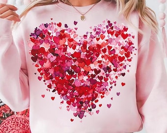 Valentinstag Herz PNG, Valentinstag Herzen Pinselstrich Png, Valentinstag Sublimationsdesign, Kokette Valentinstag Aquarell, trendiger V-Tag