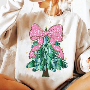 Colorful Coquette Glitter Christmas Tree Png, Girly Christmas Tree Design, Christmas Coquette Bow Dalmantian Dots Png, Kidsds brushstroke