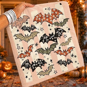 Striped Spooky Bats Png, Floral Halloween PNG, Trending Fall-o-ween Png, Coquette Spooky Season Shirt Png, Distressed, Leopard