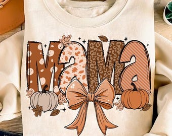 Fall Mama PNG, Fall Mama Coquette Pumpkin, Fall Vibes Png, Autumn Coquette, Coquette Mama Sublimation Download, Instant Download
