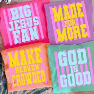 Retro Stripes Big Jesus Fan PNG, Tro PNG, Religiös PNG, Nyckfull PNG, Flickig PNG, Neon Distressed PNG, Kärlek Som Jesus PNG bild 2