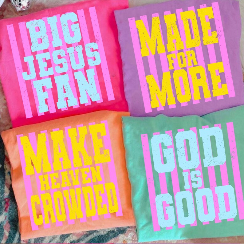 Retro Stripes Big Jesus Fan PNG, Tro PNG, Religiös PNG, Nyckfull PNG, Flickig PNG, Neon Distressed PNG, Kärlek Som Jesus PNG bild 2