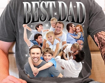 Bester Vater Canva Png, Vatertag Bootleg Rap T-Shirt, Vater Bootleg Shirt Designs, 90er Jahre Tshirt Custom Bootleg Vorlage