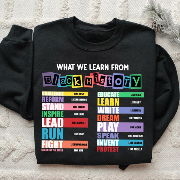 What We Learn From Black History Png, Dream Like Martin Png, Black Lives Matter, Equality, Black History Png, BLM Shirt Design Sublimation