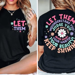 Let Them PNG, Keep Shining Png, Inspirational Png, Self Worth Png, Motivational Png file, Self Love Png design, Mental Health Matters Png