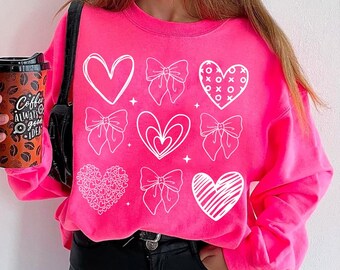 Valentine Coquette Heart Png, Valentine's Day Coquette Png, Valentine Bow Png, XoXo Png, Valentine Shirt Design, Doodle Heart, Be Mine Png