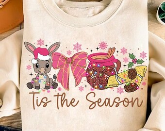 Coquette Christmas Tis The Season Png, Mexican Christmas Png, Calories No Cuentan, Pink Spanish Christmas, Tuki Donkey, Chocolate abuelita
