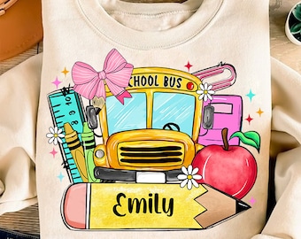 Nombre personalizado Lápiz Png, Coqueta Regreso a la Escuela Png, Profesor Lápiz Png, Colegiala Png, Primer Día de Escuela, Jardín de Infantes, Pre-K