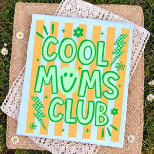 Striped Neon Mom Life Coquette PNG Bundle, Trendy Floral Motherhood ...