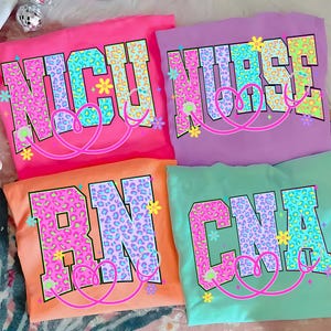 Neon Leopard Nurse Bundle PNG, Nurse Neon Distressed Png, Nurse CNA RN Nicu Png, Preppy Nurse Stethoscope, Nurse Life, Hand Drawn,Colorful