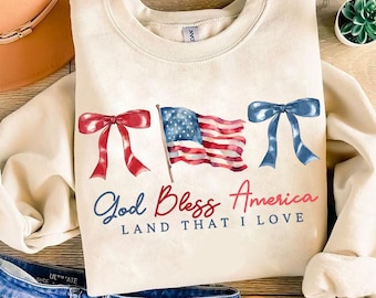 God Bless America Png, Coquette Fourth of July PNG, American Flag Png, Retro America png, Patriotic png, Memorial Day Png