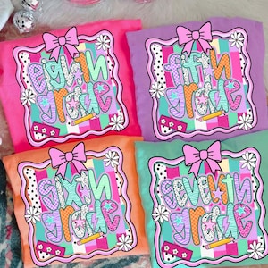 Preppy Back to School PNG Bundle, 5th/6th/7th/8th Grade Checkered Png, Girly Pink Bow Kindergarten Neon School, 1st day of school