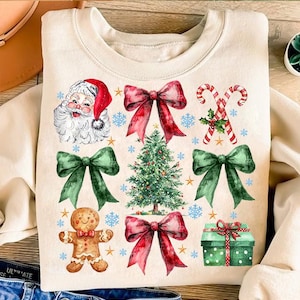 Kokette Weihnachten png, Kokette Schleife Png, Weihnachtssublimation, Trending png, Retro Urlaub png, Feiertagsstimmung png, Girly Weihnachten Png