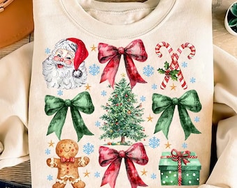 Coquette Christmas png, Coquette Bow Png, Christmas sublimation, Trending png, Retro Holidays png, Holiday vibes png, Girly Christmas Png