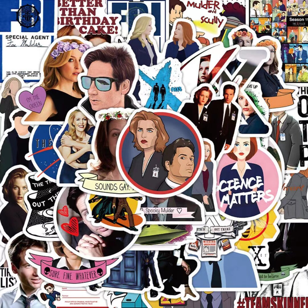 50 Pcs xfiles Sticker Pack Sticker Box Etsy