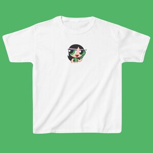 Teen Buttercup Power Puff Mädchen Y2K Baby T-Shirt, 90er Jahre Baby T-Shirt, Vintage Cartoon T-Shirt, Retro Baby T-Shirt, Power Puff Mädchen T-Shirt, 2000er Jahre Grafik T-Shirt Bild 3