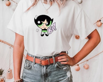 Buttercup Powerpuff Girls Y2K T-Shirt, Cartoon-Grafik-T-Shirt