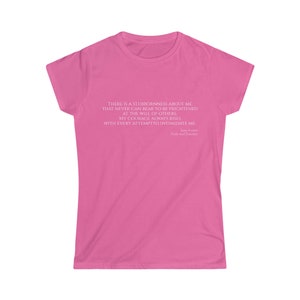 Entêtement, Intimidez-moi, Jane Austen, Orgueil et Préjugés, T-shirt softstyle féminin