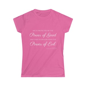Protegido por el poder del bien, L. Frank Baum, El maravilloso mago de Oz, camiseta softstyle para mujer