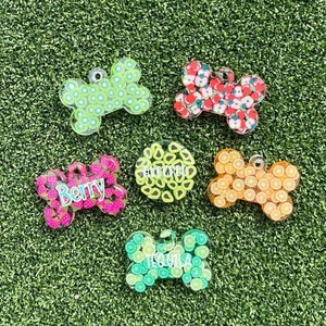 Balacoo 50 Pcs Colored tabs Pet ID Tag Dog Tags Personalized for Pets Blank  Tags Dog Name Tags Personalized cat id tag cat Name tag Blank Dog Tags for