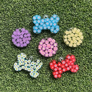 Flower Pet Tags