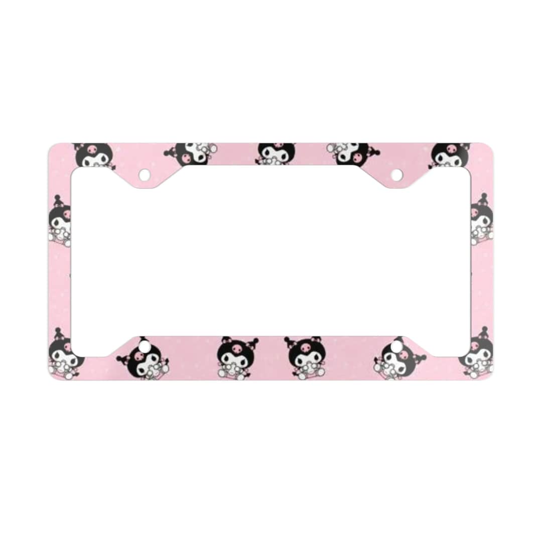 Kuromi License Plate Frame Etsy