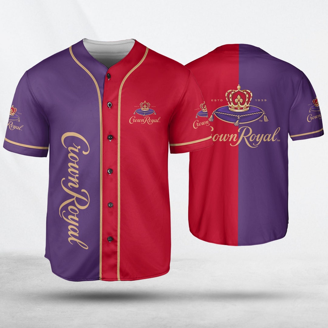 Crown Royal 2 Color Baseball Jersey Shirt Jersey Lover Beer Etsy