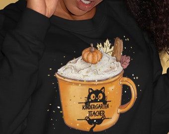 Custom Teacher Sweatshirt: Pumpkin Latte Fall Shirt