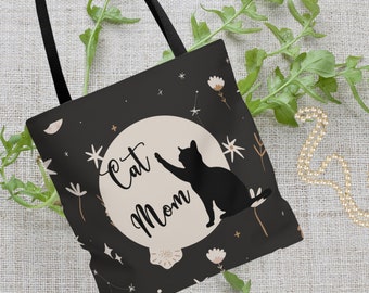 Cat Mom Tote Bag: Java Coffee Cats Design