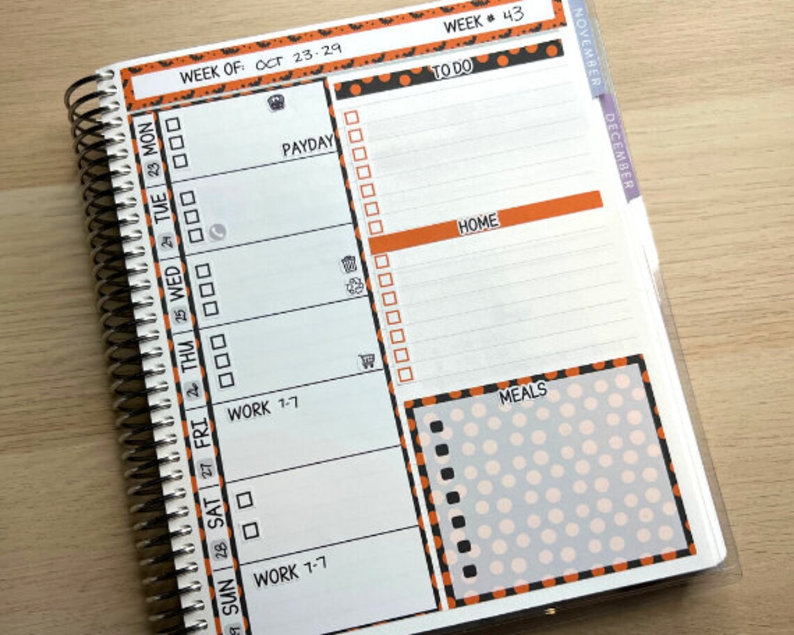 Kit 315 Erin Condren Daily Duo || Weekly Sticker Kit || Daily Duo ...