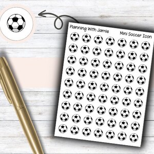 Soccer Sticker, Soccer, Soccer Ball, Soccer Icon, Soccer Stickers for Planner, Sport Stickers