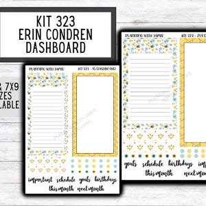 KIT 323 Erin Condren Monthly Kit || Monthly Sticker Kit || Erin Condren Daily Duo Stickers || Erin Condren Dashboard || SUMMER STICKERS