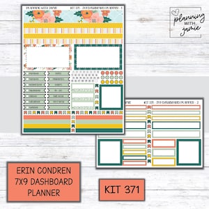 Kit 371 Erin Condren Dashboard Planner Sticker Kit || Dashboard Weekly Sticker Kit || Erin Condren Stickers