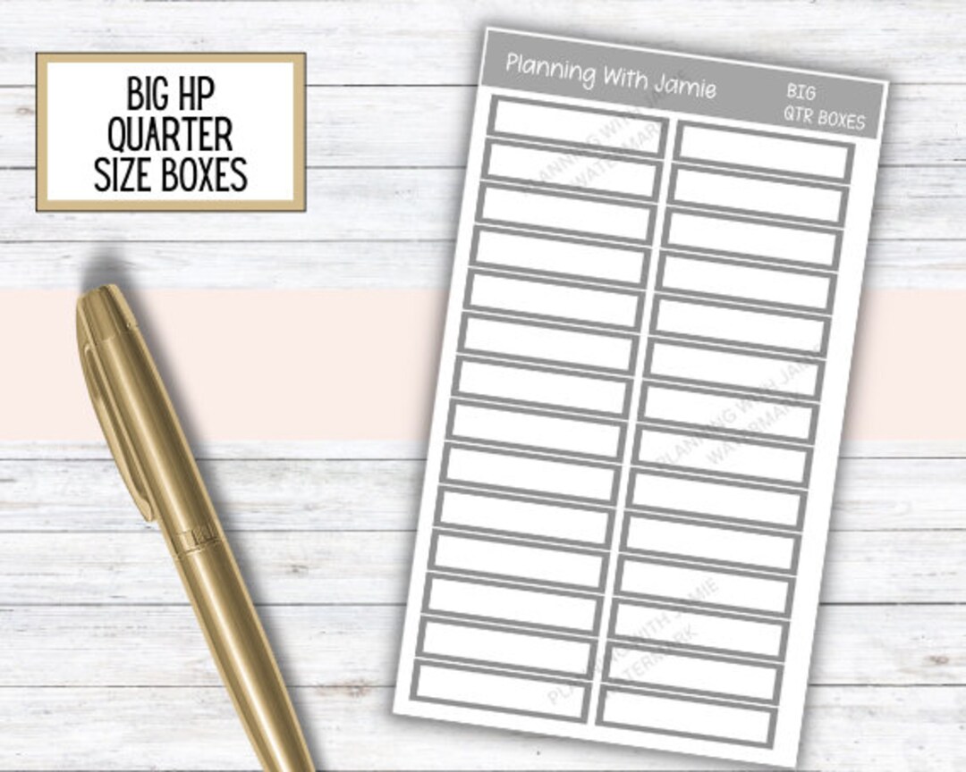 Happy Planner Box Sizes For Stickers – FIHIDU