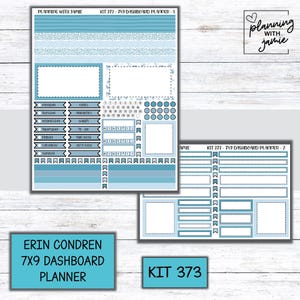 Kit 373 Erin Condren Dashboard Planner Sticker Kit || Dashboard Weekly Sticker Kit || Erin Condren Stickers