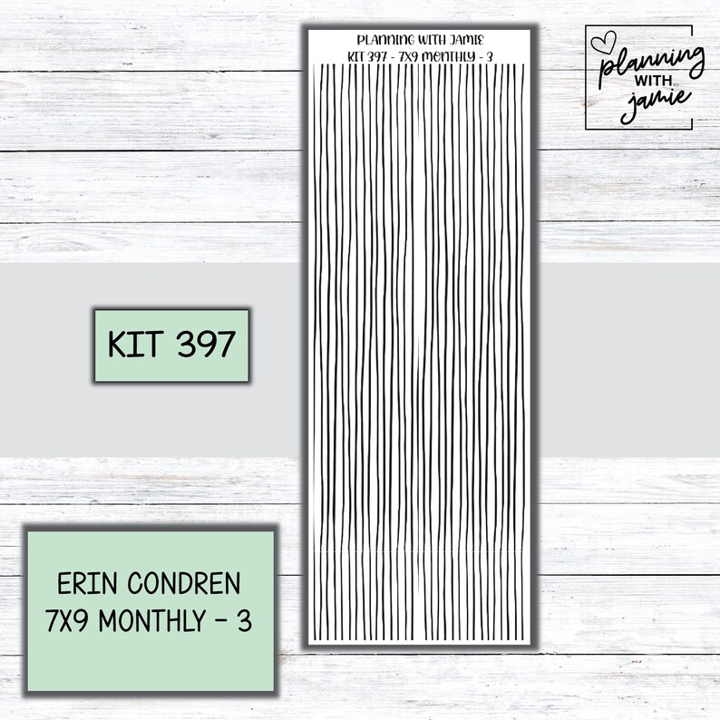 KIT 397 Erin Condren Monthly Sticker Kit - Etsy