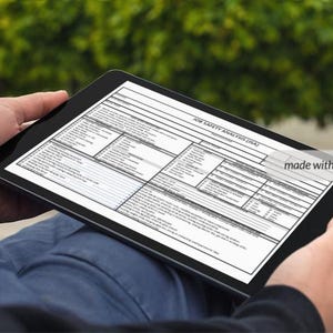 Excel - Digital JHA / JSA Underground Directional Boring | Construction | OSHA Required Job Safety Hazard Analysis | Customize | Checklist