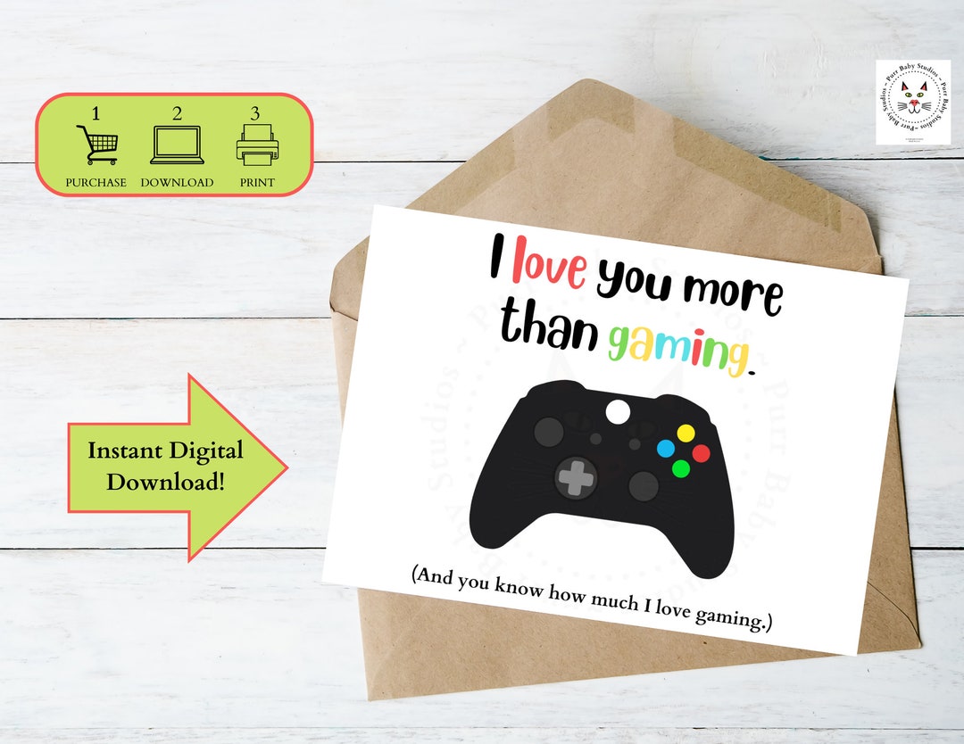 I Love You Printable Anniversary Card Instant Download PDF Anniversary ...