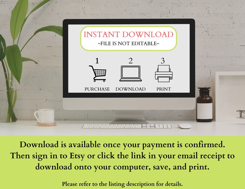 I Love You Printable Anniversary Card Instant Download PDF Anniversary ...