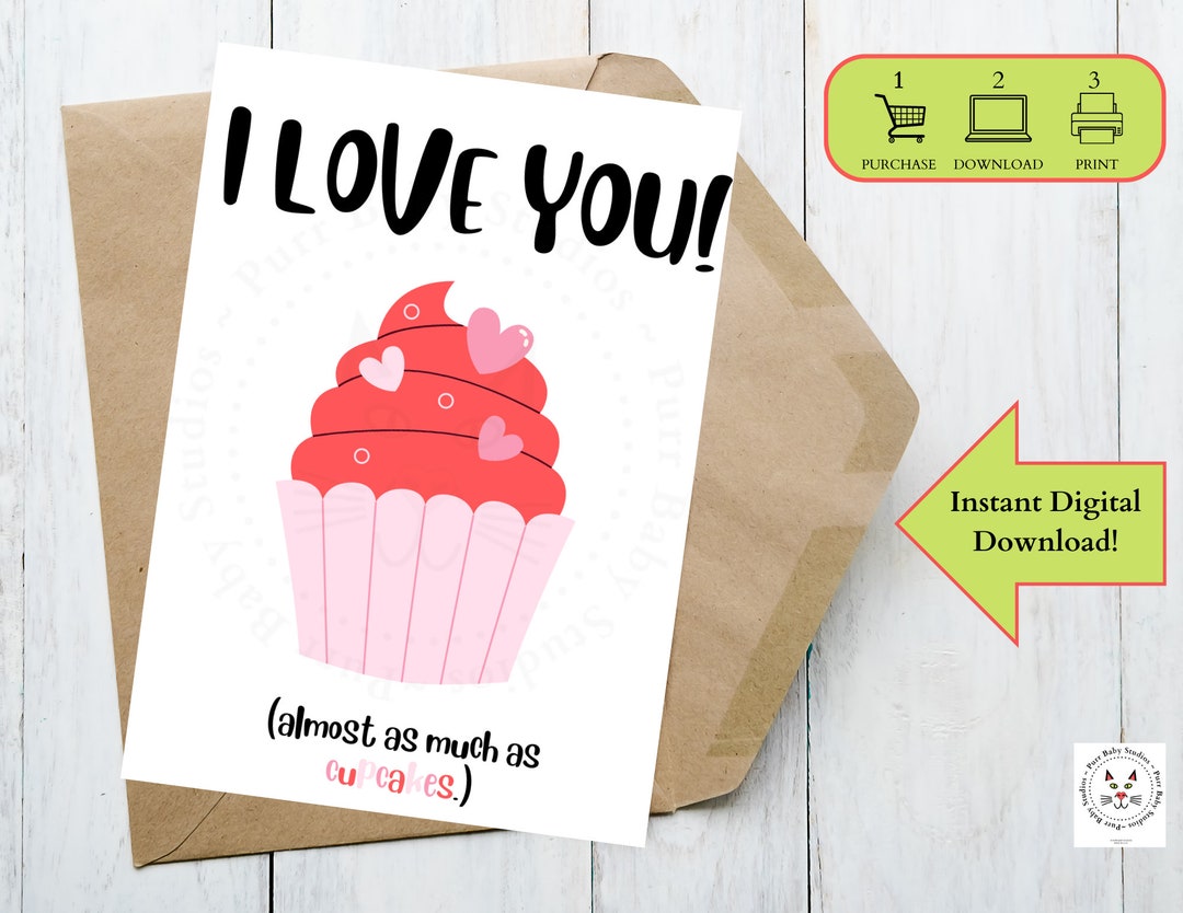 I Love You Printable Anniversary Card Instant Download PDF Anniversary ...