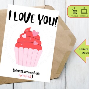 I Love You Printable Anniversary Card Instant Download PDF Anniversary ...