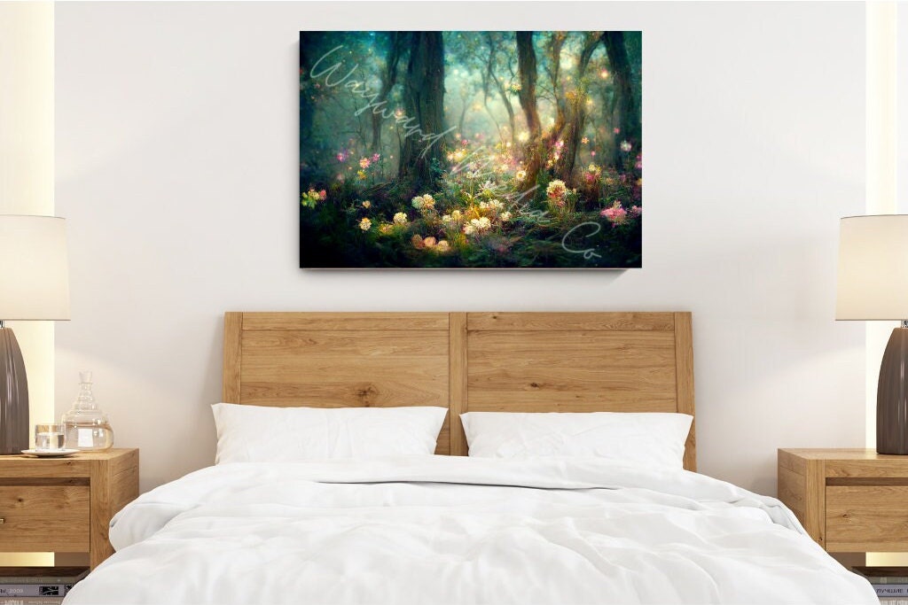 Enchanted Forest Wall Art Bundle Magical Forest Mystical Etsy UK